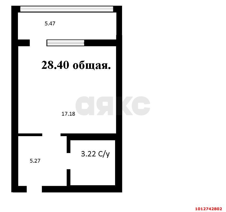 Фото №6: Студия 28 м² - Знаменский, Родные Просторы, ул. Природная, 10Бк1