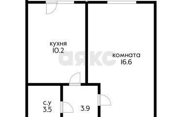 Фото №2: 1-комнатная квартира 35 м² - Краснодар, мкр. Прикубанский внутригородской округ, ул. имени В.М. Комарова, 106Бк8