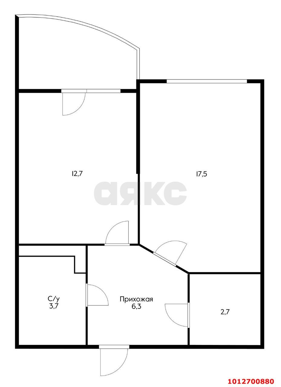 Фото №7: 1-комнатная квартира 46 м² - Краснодар, Догма Парк, ул. Марины Цветаевой, 13