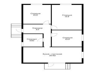 Фото №2: Дом 84 м² - Южный, п. коттеджный  Южная столица, ул. Туапсинская, 53