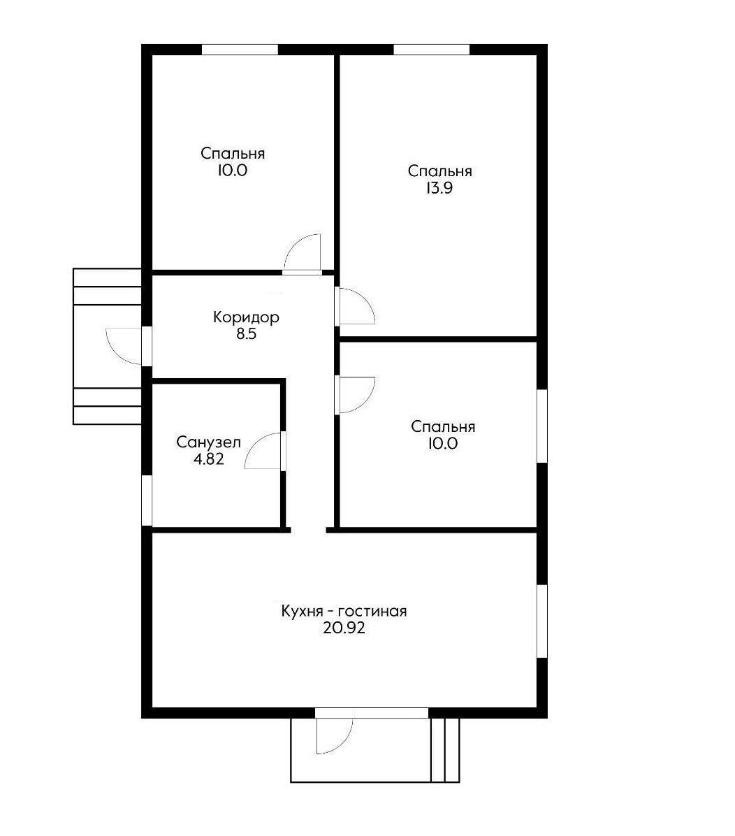 Фото №2: Дом 84 м² + 3.18 сот. - Южный, п. коттеджный  Южная столица, ул. Туапсинская, 53