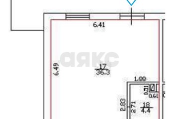 Фото №3: Торговое помещение 41 м² - Краснодар, мкр. жилой комплекс Премьера, ул. Автолюбителей, 1/7к1