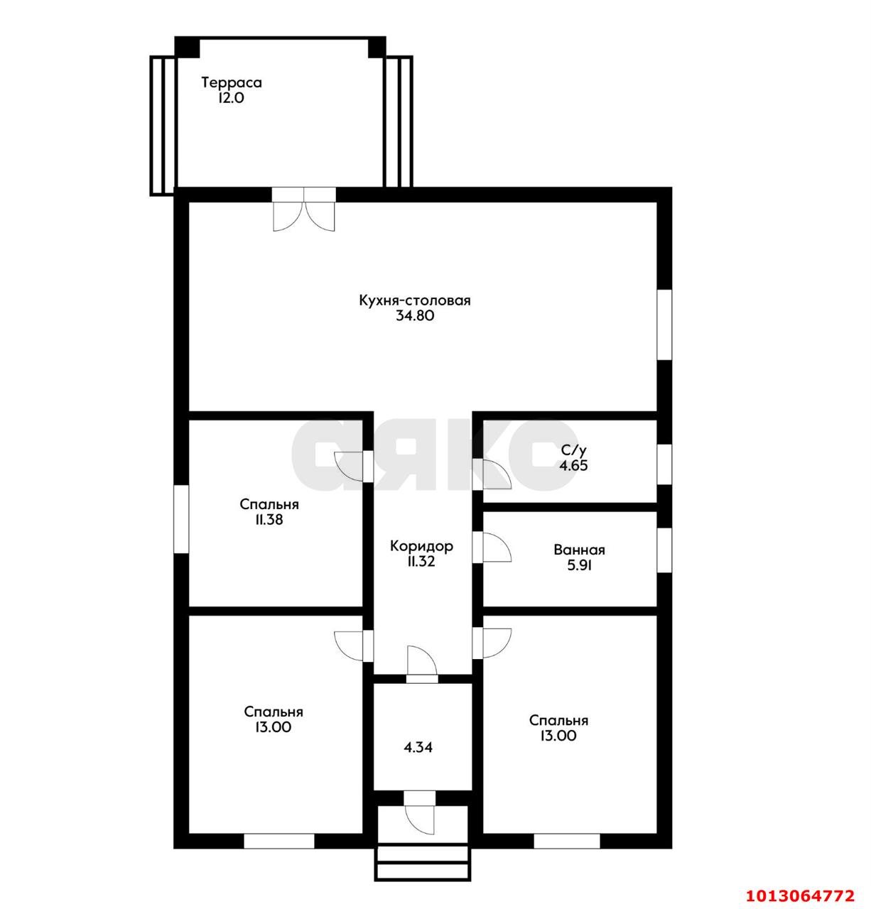 Фото №4: Дом 98 м² + 8.7 сот. - Старокорсунская, Карасунский внутригородской округ, ул. Лебяжья, 25/1