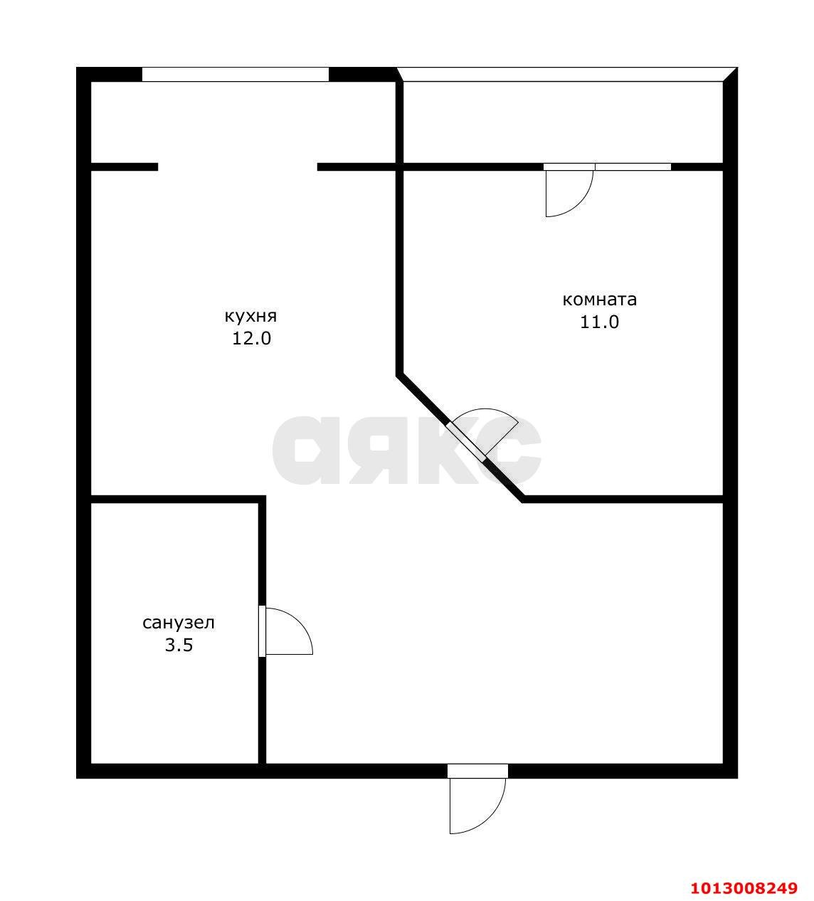 Фото №4: 1-комнатная квартира 31 м² - Краснодар, жилой комплекс Территория счастья, ул. Евгении Жигуленко, 3к1