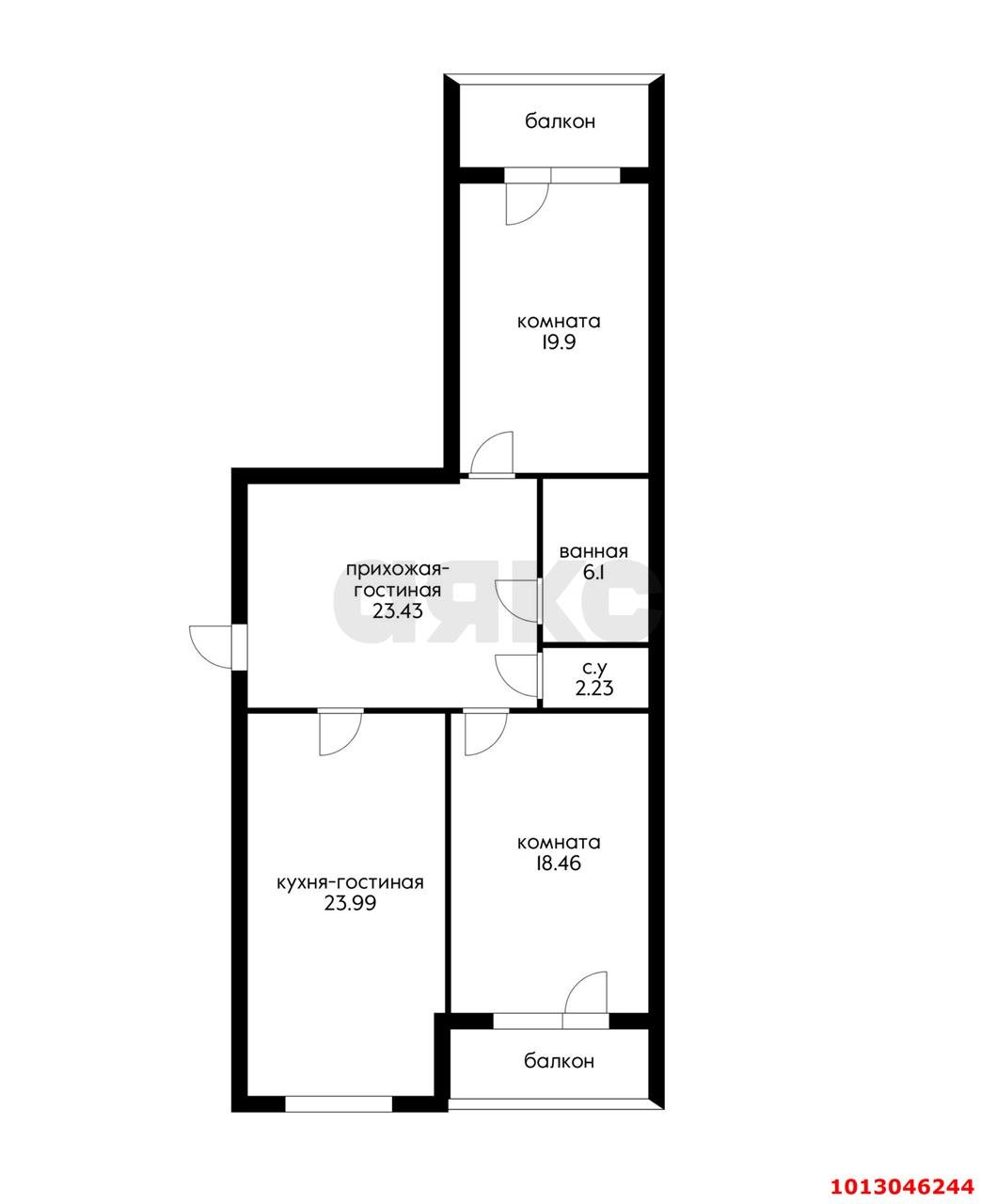 Фото №18: 3-комнатная квартира 110 м² - Краснодар, Центральный, ул. Володарского, 75