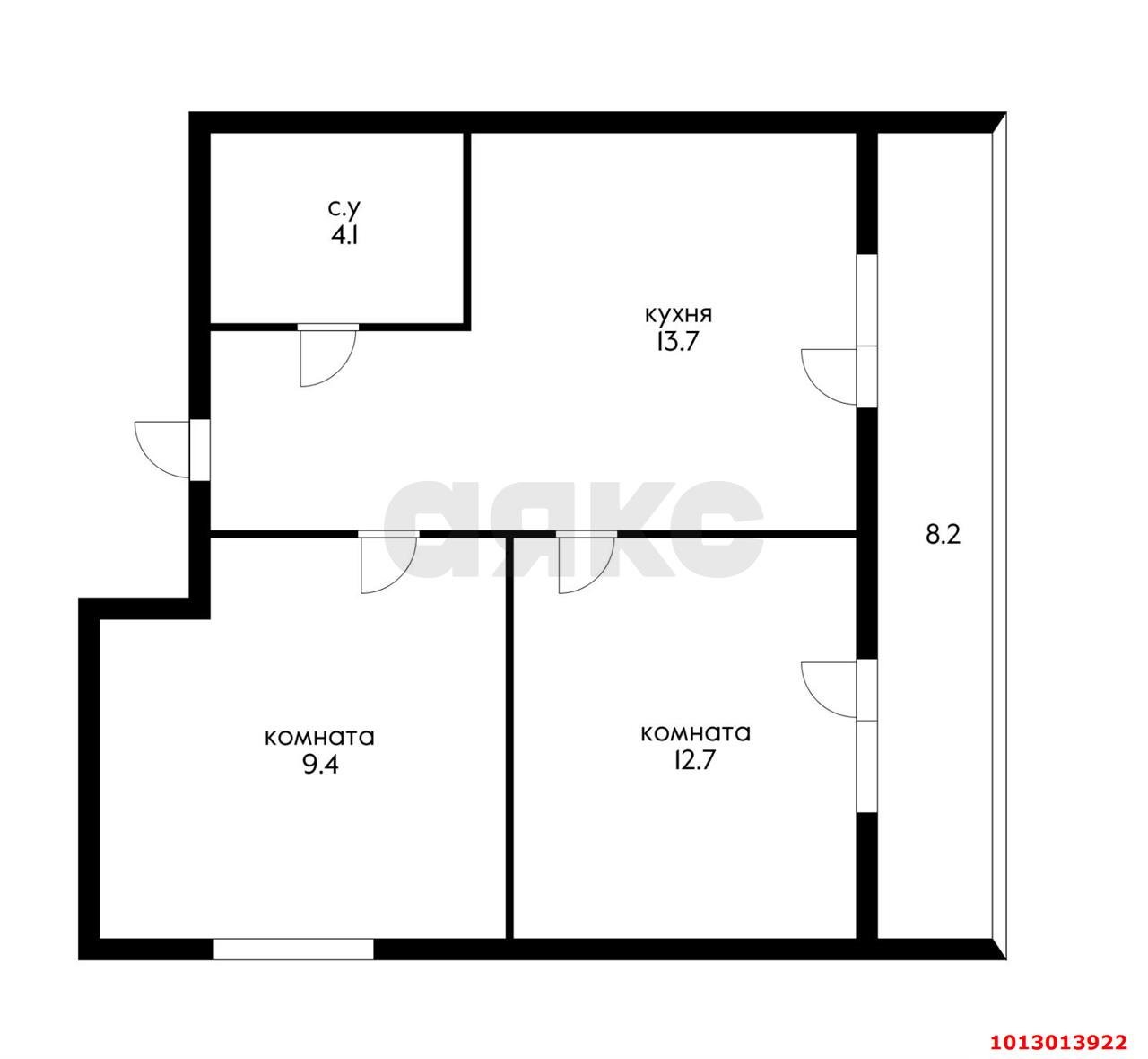 Фото №15: 2-комнатная квартира 52 м² - Краснодар, Новый, 