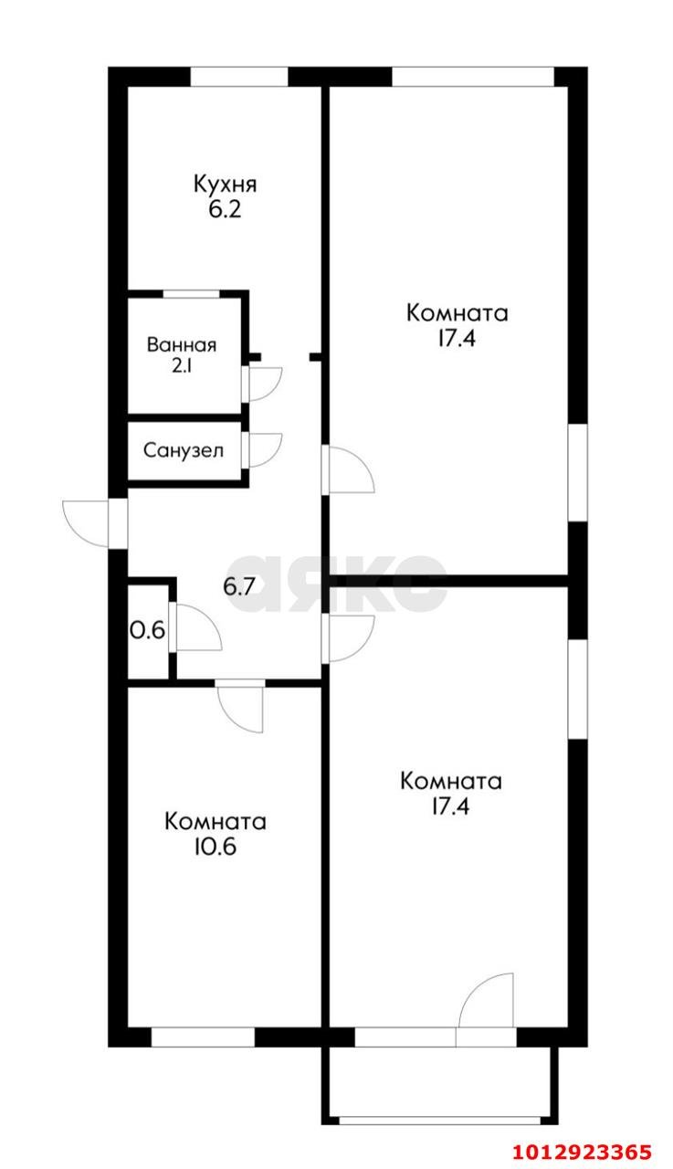 Фото №13: 3-комнатная квартира 62 м² - Краснодар, Черёмушки, ул. Ставропольская, 222/1