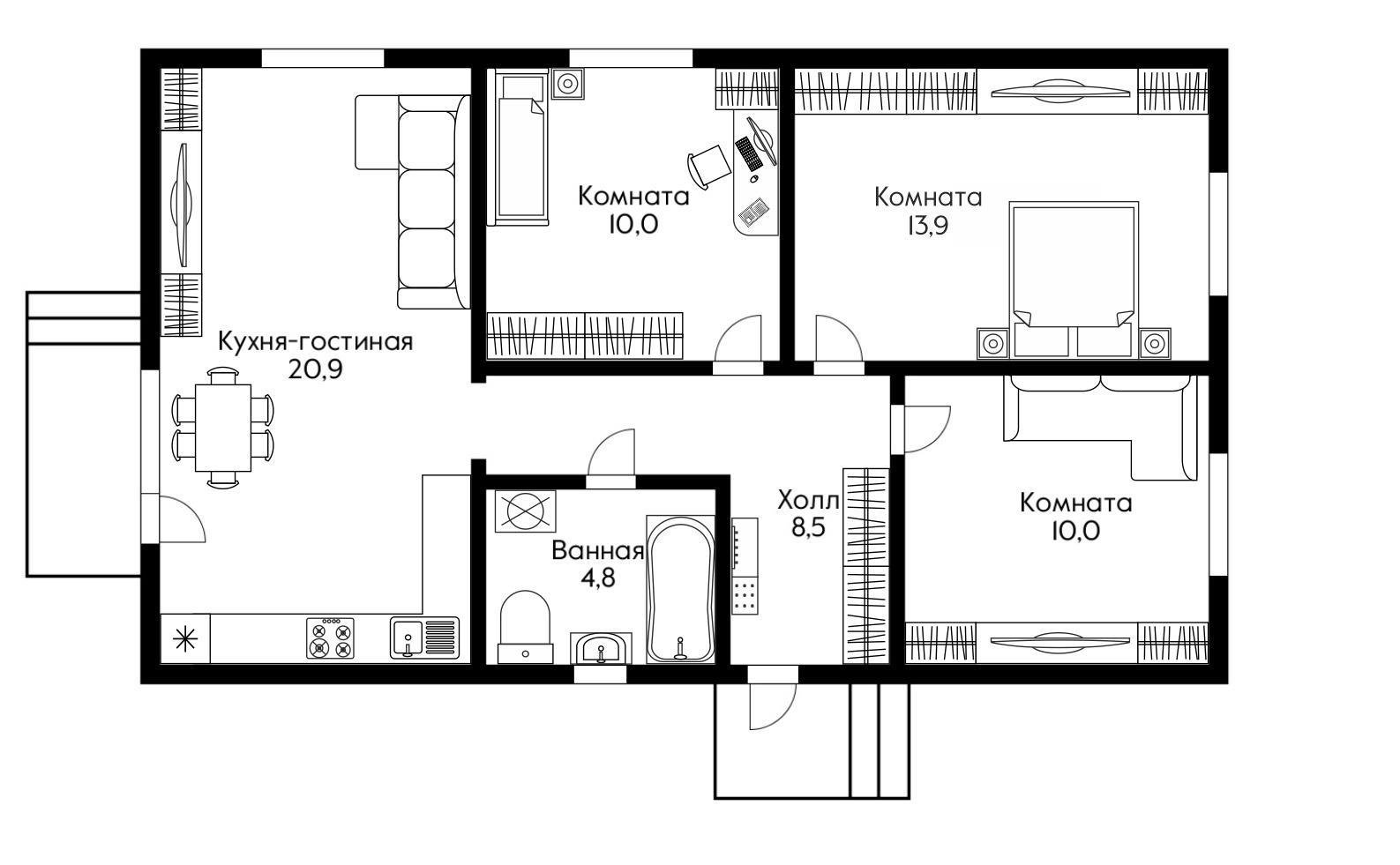 Фото №11: Дом 72 м² + 3 сот. - Краснодар, Прикубанский внутригородской округ, п. коттеджный  Изумрудный Город, ул. имени Невельского, 42