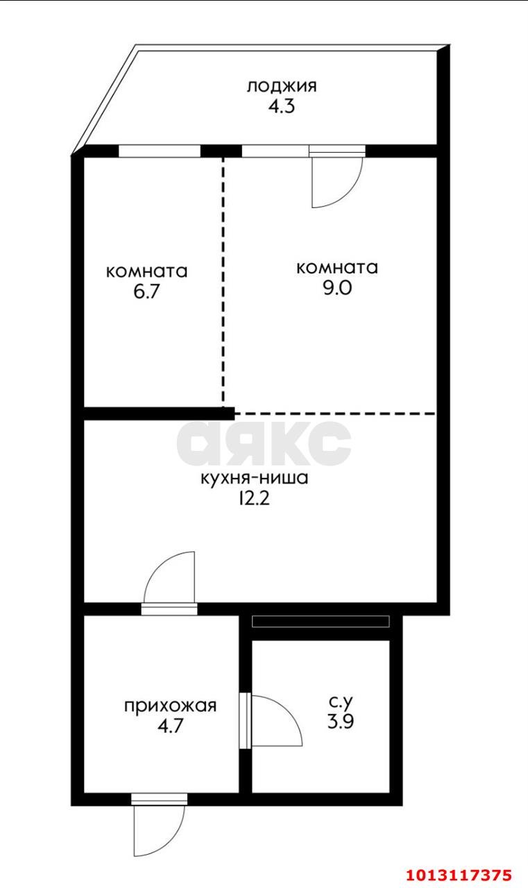 Фото №13: 1-комнатная квартира 36 м² - Краснодар, жилой комплекс Red777, ул. Адмирала Крузенштерна, 5к1