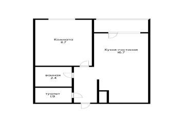 Фото №3: 1-комнатная квартира 37 м² - Краснодар, мкр. Парк Победы, ул. Героя Пешкова, 14