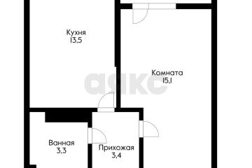 Фото №5: 1-комнатная квартира 38 м² - Краснодар, мкр. жилой комплекс Самолёт-6, ул. Ивана Беличенко, 92