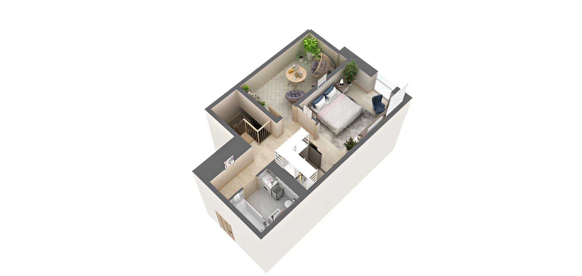 Фото №9: Пентхаус 80 м² - Краснодар, жилой комплекс Мозаика, Прикубанский внутригородской округ, ж/м имени Демьяна Бедного, ул. Степная, 1/1