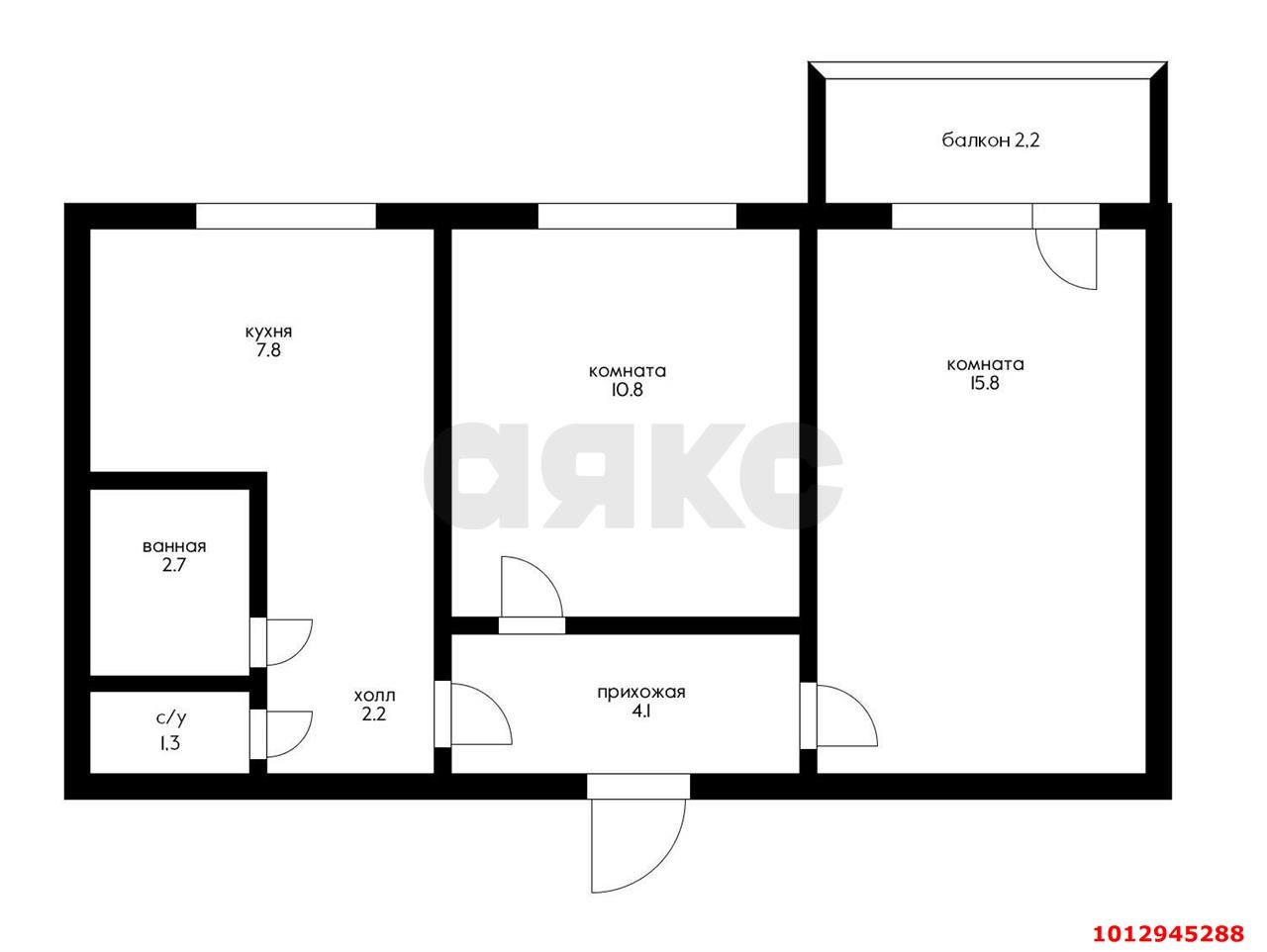 Фото №18: 2-комнатная квартира 46 м² - Краснодар, Комсомольский, ул. Сормовская, 102