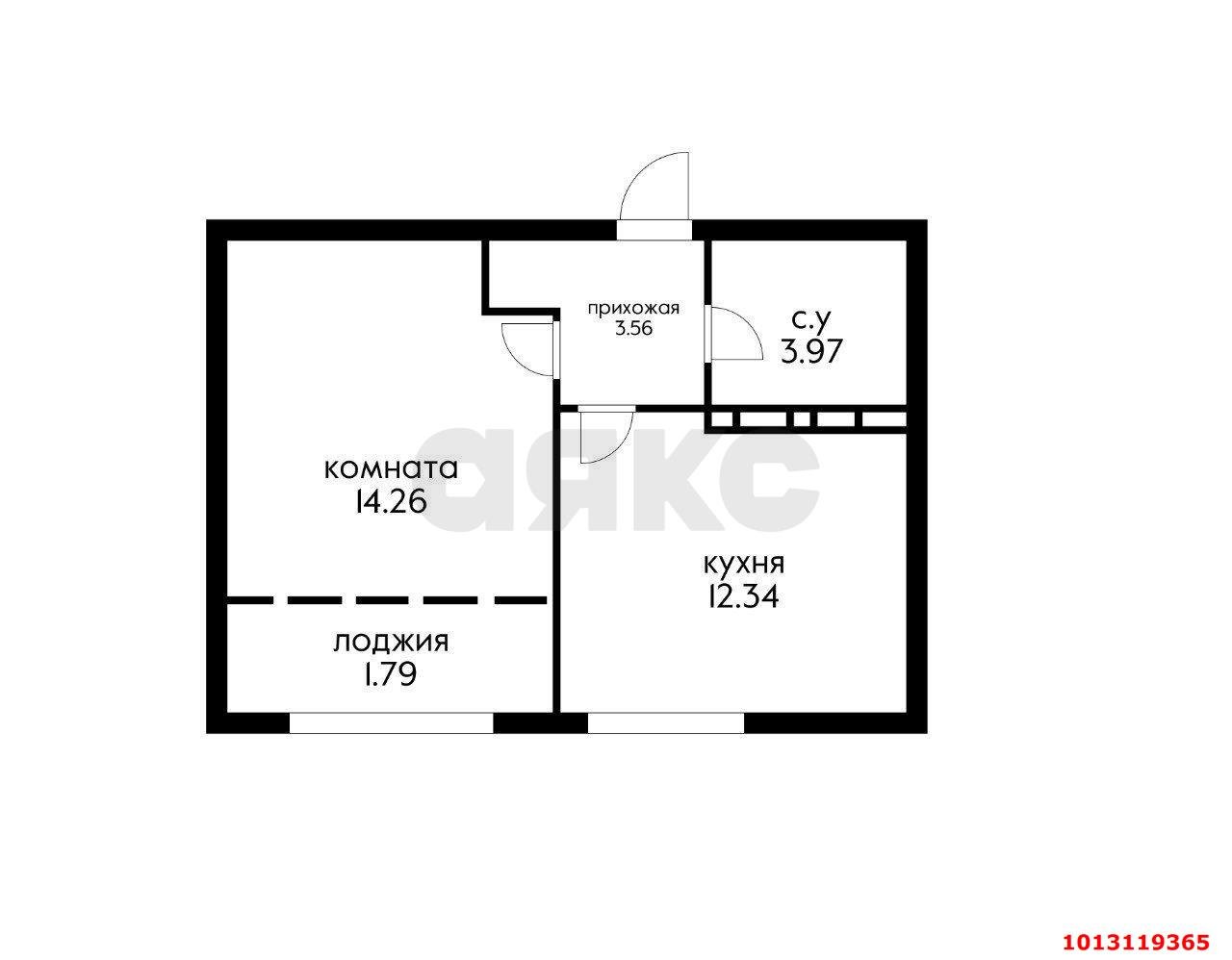 Фото №19: 1-комнатная квартира 38 м² - Краснодар, Черёмушки, ул. Обрывная, 132/1к6