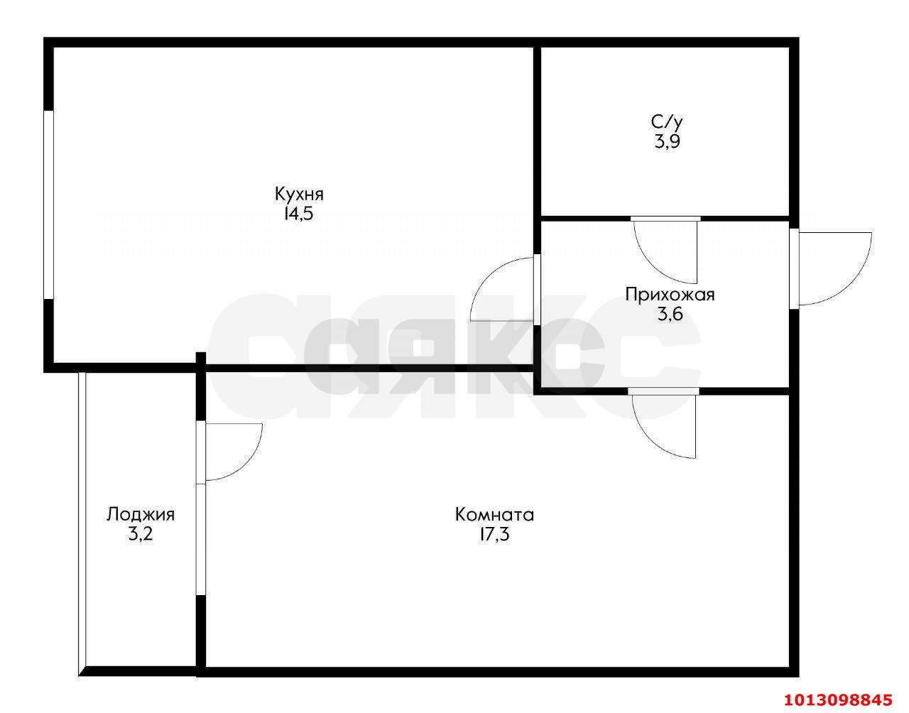 Фото №10: 1-комнатная квартира 42 м² - Краснодар, Молодёжный, ул. Душистая, 50