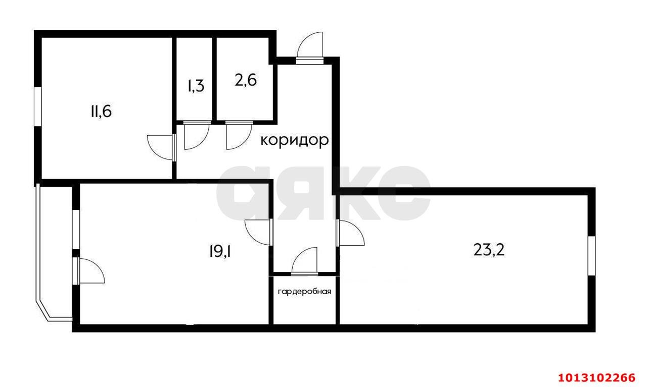 Фото №12: 2-комнатная квартира 74 м² - Краснодар, Восточно-Кругликовский, ул. Восточно-Кругликовская, 46/А