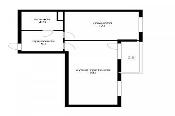 Фото №5: 1-комнатная квартира 42 м² - Краснодар, мкр. Фестивальный, ул. Круговая, 4/1к4
