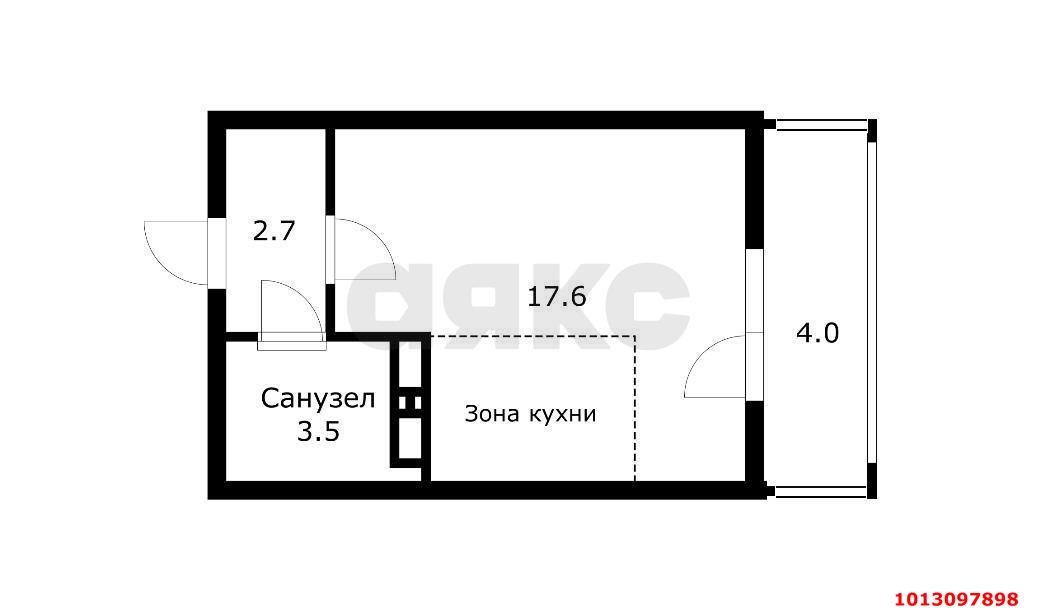 Фото №18: Студия 25 м² - Краснодар, Парк Победы, 