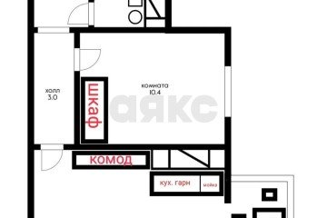 Фото №2: 1-комнатная квартира 37 м² - Краснодар, мкр. жилой комплекс Парусная Регата, ул. Автолюбителей, 1Дк1