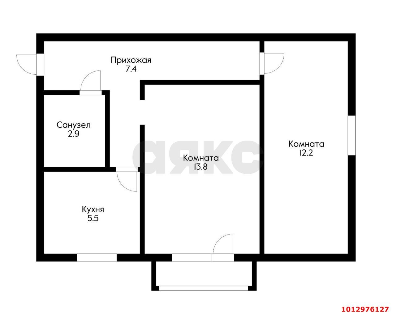 Фото №8: 2-комнатная квартира 46 м² - Берёзовый, Витаминкомбинат, ул. Декоративная, 10