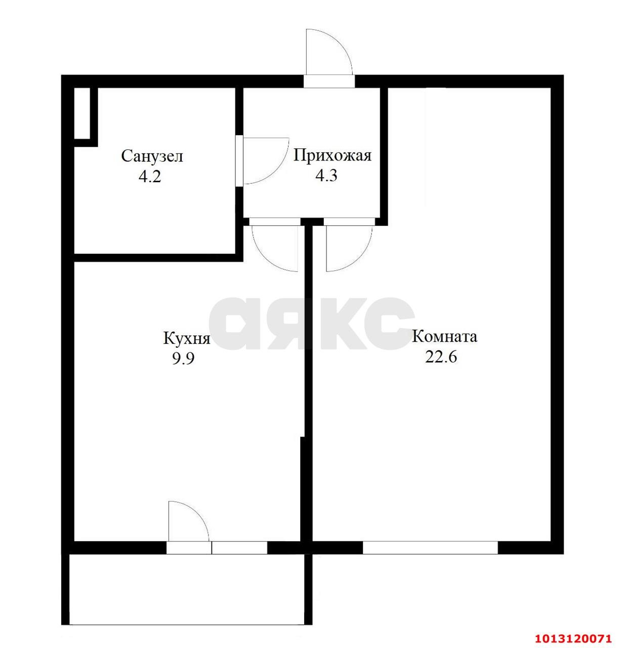 Фото №1: 1-комнатная квартира 39 м² - Краснодар, жилой комплекс Жилой Квартал, ул. Куликова Поля, 2