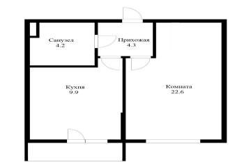 Фото №1: 1-комнатная квартира 39 м² - Краснодар, мкр. ЖК Жилой Квартал, ул. Куликова Поля, 2