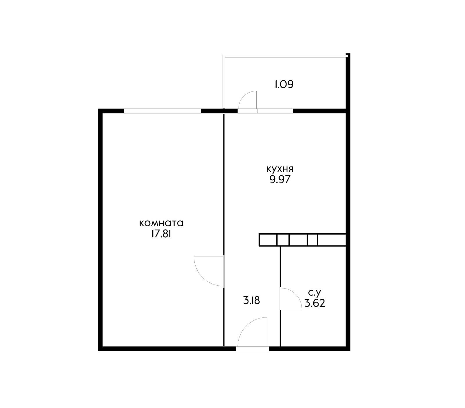 Фото №9: 1-комнатная квартира 39 м² - Краснодар, Прикубанский внутригородской округ, жилой комплекс Кубанский, мкр. Завод Измерительных Приборов, ул. Зиповская, 46