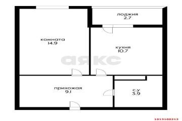 Фото №4: 1-комнатная квартира 43 м² - Краснодар, мкр. Прикубанский внутригородской округ, ул. Питерская, 40к5