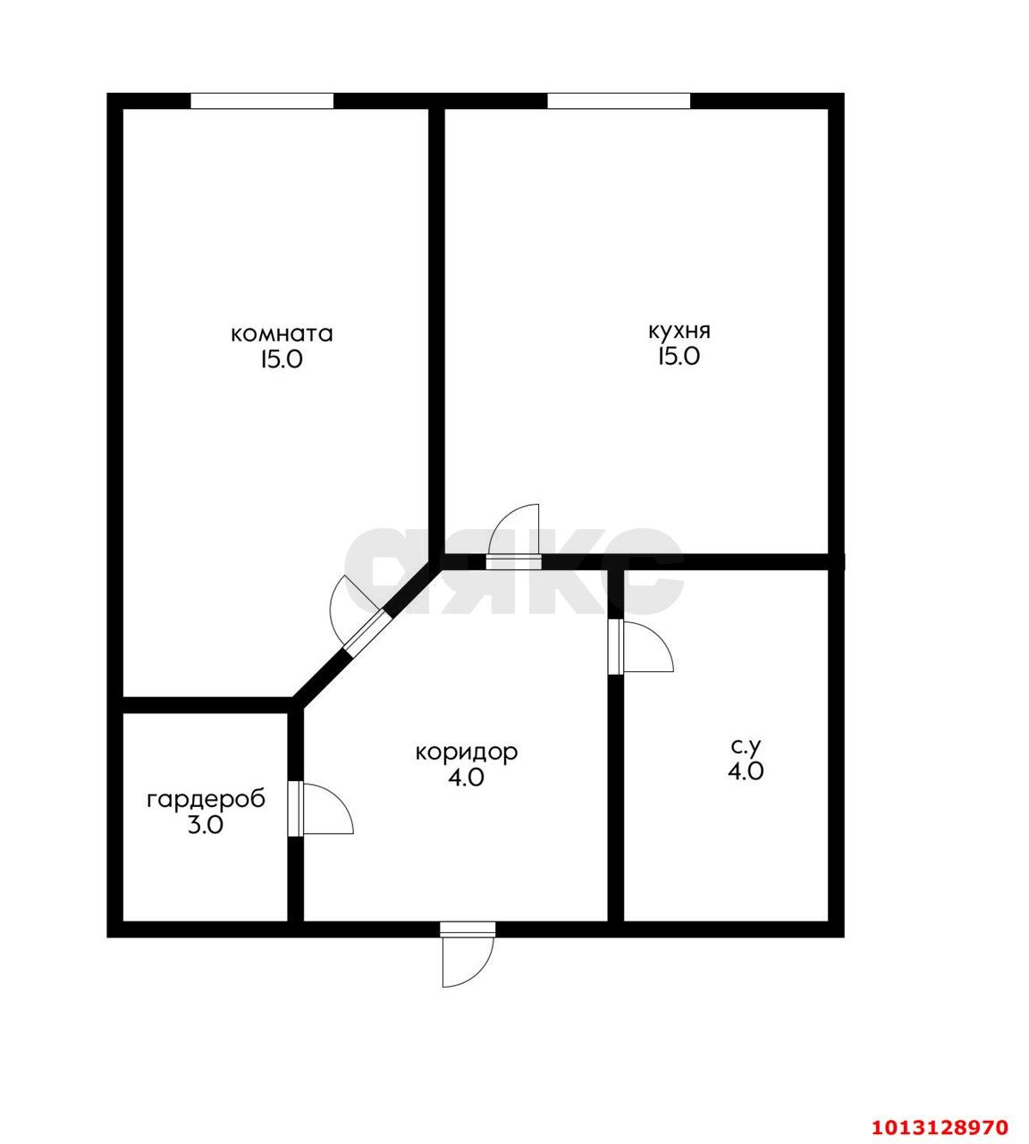 Фото №1: 1-комнатная квартира 40 м² - Краснодар, Новый, ул. 2-я Трудовая, 1