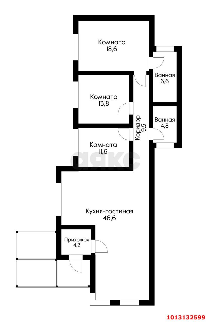 Фото №3: Дом 115 м² + 5 сот. - Старобжегокай, ул. Полевая, 39