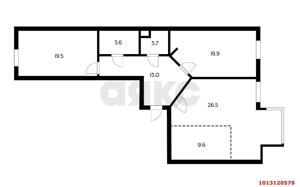 Фото №17: 3-комнатная квартира 97 м² - Краснодар, Прикубанский внутригородской округ, мкр. Немецкая Деревня, ул. Баварская, 8