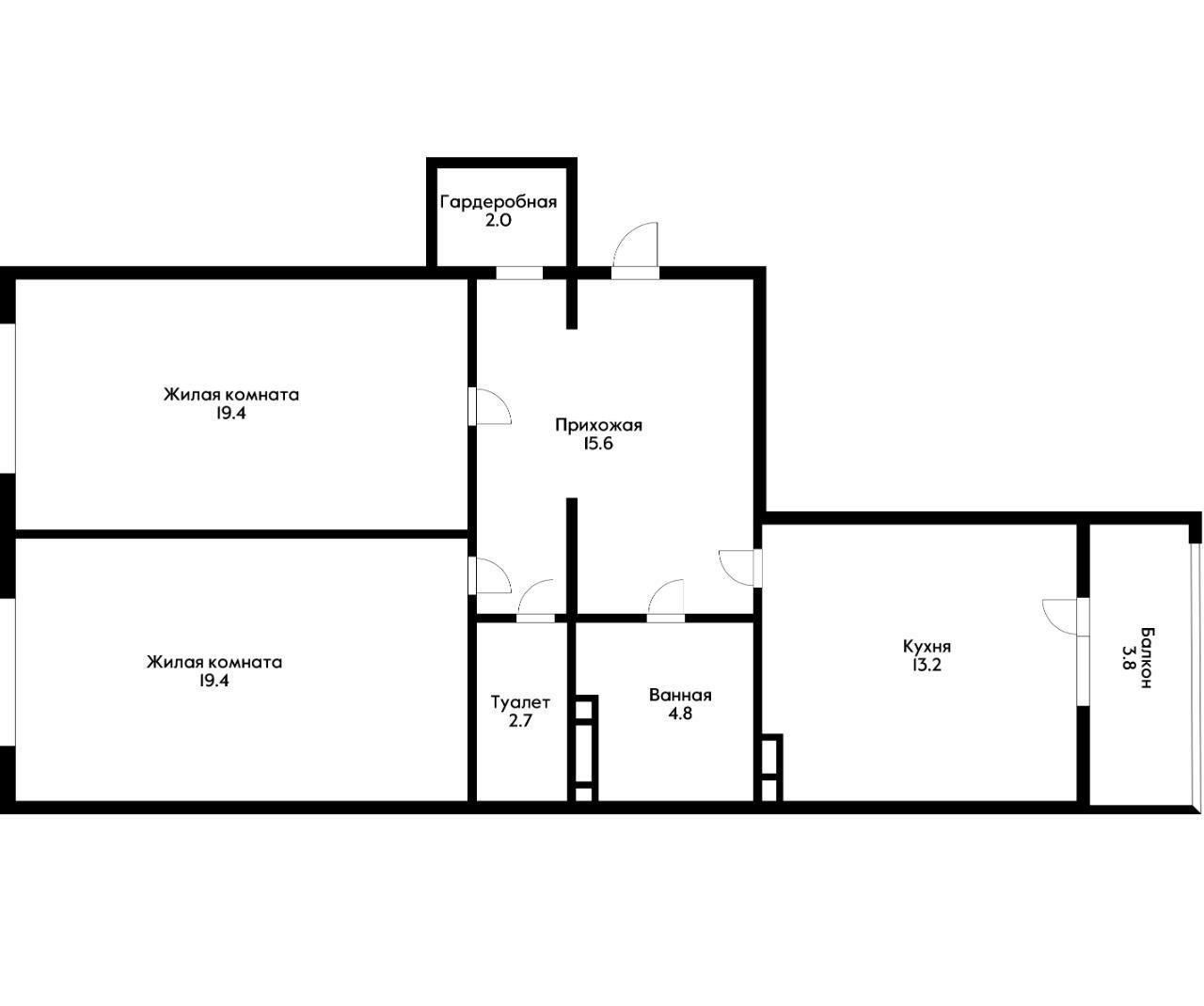 Фото №18: 2-комнатная квартира 77 м² - Краснодар, Карасунский внутригородской округ, мкр. Гидростроителей, ул. имени Невкипелого, 16