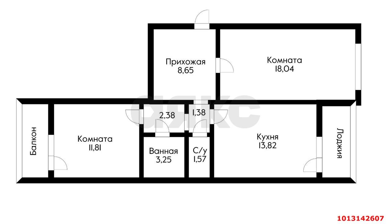 Фото №1: 2-комнатная квартира 61 м² - Краснодар, Черёмушки, ул. Ставропольская, 107/8