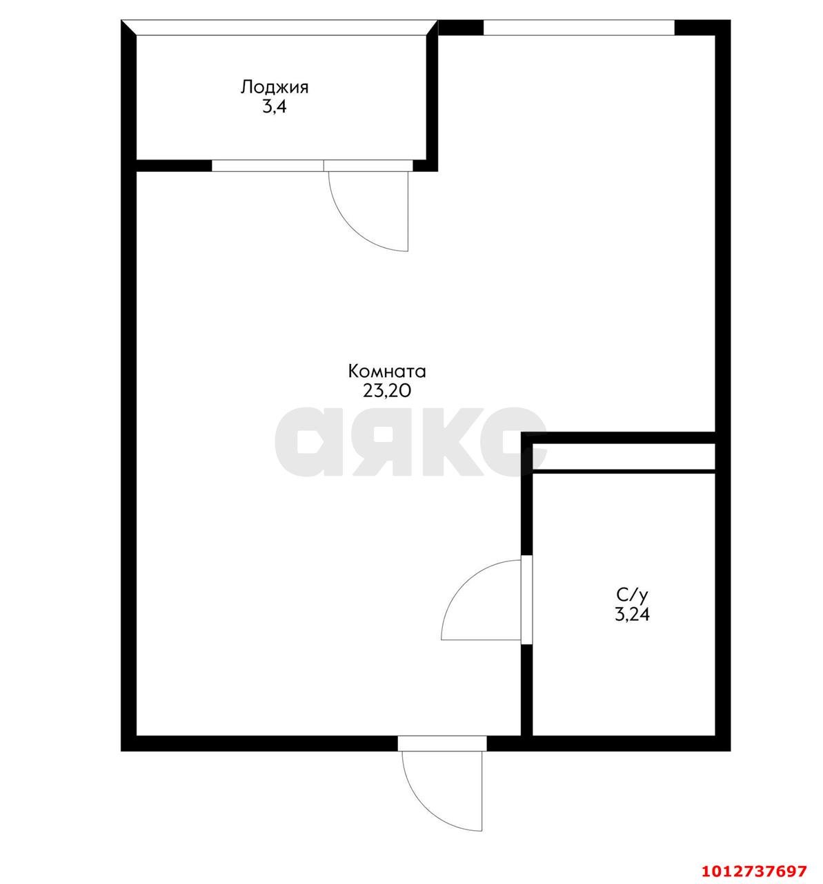 Фото №14: Студия 29 м² - Краснодар, Славянский, ул. Заполярная, 39к10