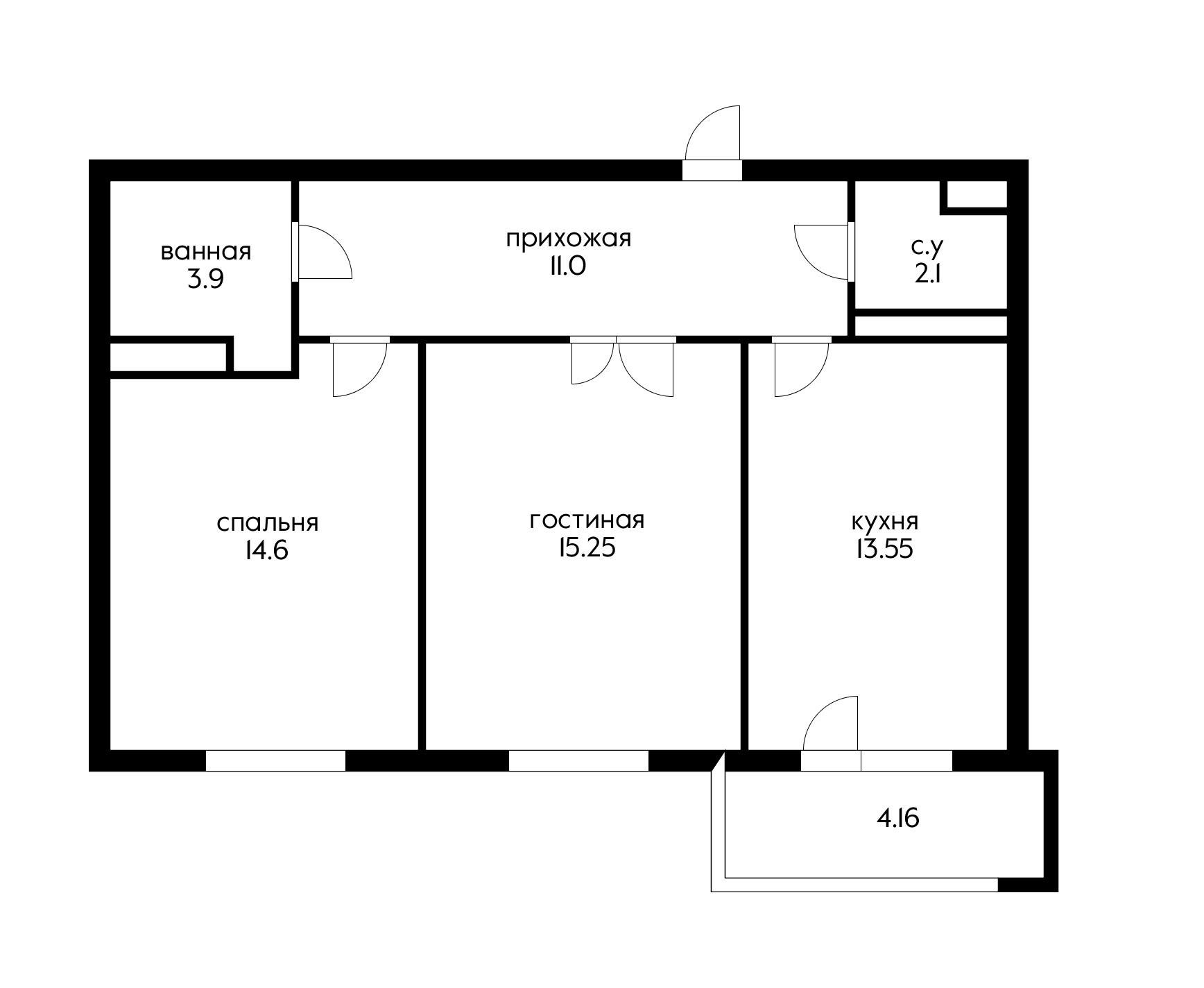 Фото №14: 2-комнатная квартира 65 м² - Краснодар, Прикубанский внутригородской округ, Завод Радиоизмерительных Приборов, мкр. имени Петра Метальникова, ул. Тополиная, 40/1