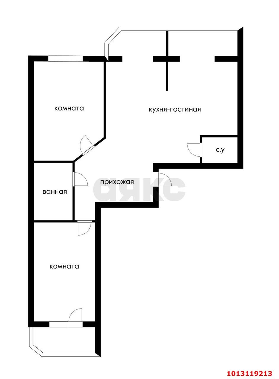 Фото №16: 2-комнатная квартира 105 м² - Краснодар, Центральный внутригородской округ, мкр. Центральный, ул. Промышленная, 71