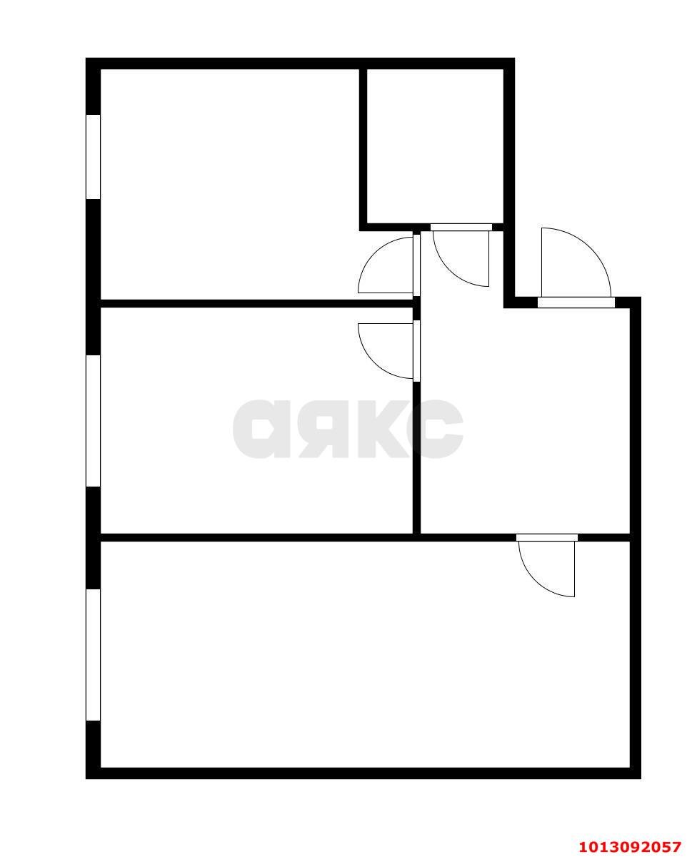 Фото №3: 3-комнатная квартира 56 м² - Краснодар, Музыкальный, ул. имени С.В. Рахманинова, 21к1
