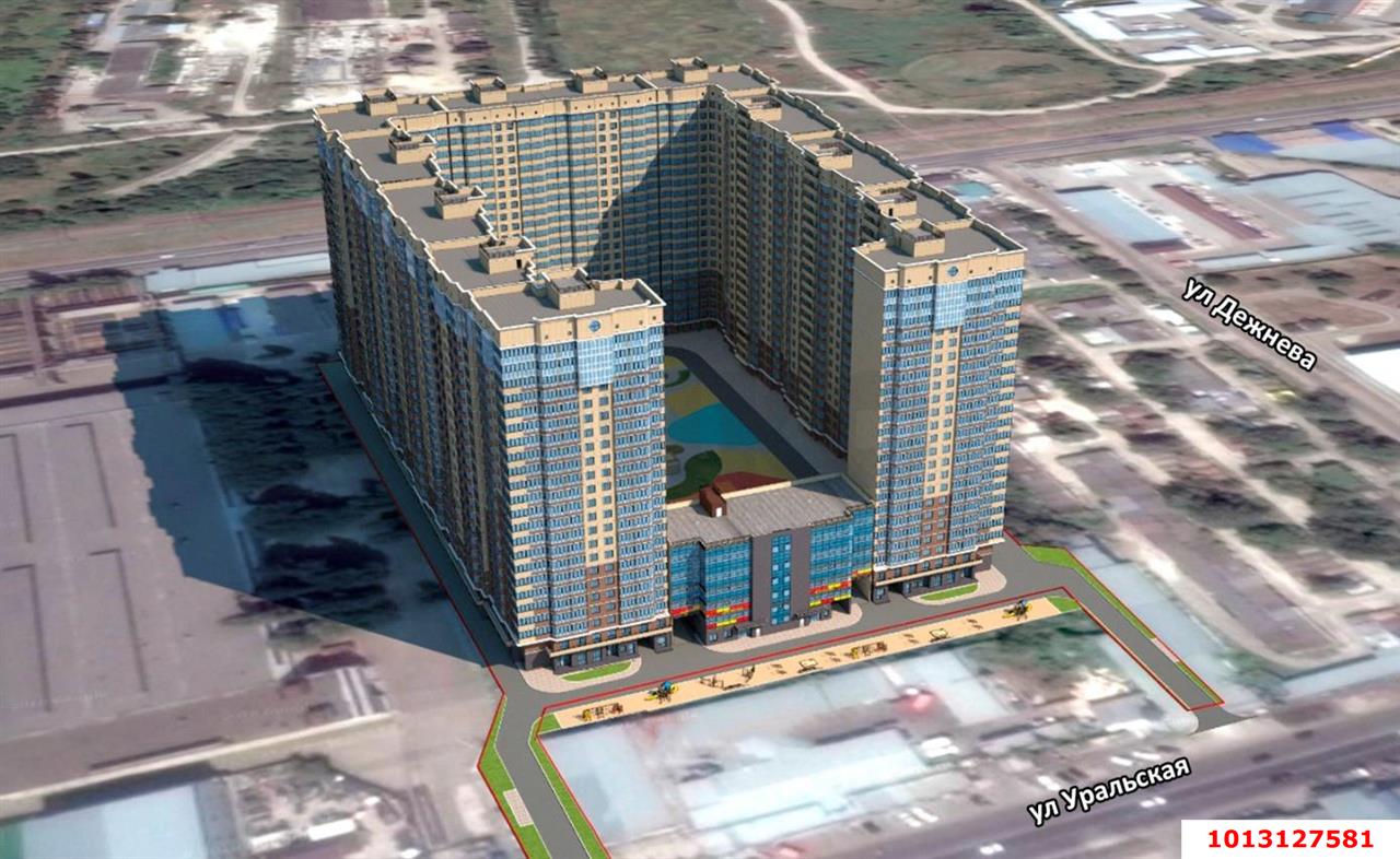 Фото №7: 1-комнатная квартира 43 м² - Краснодар, жилой комплекс Ural, ул. Уральская, 87/7