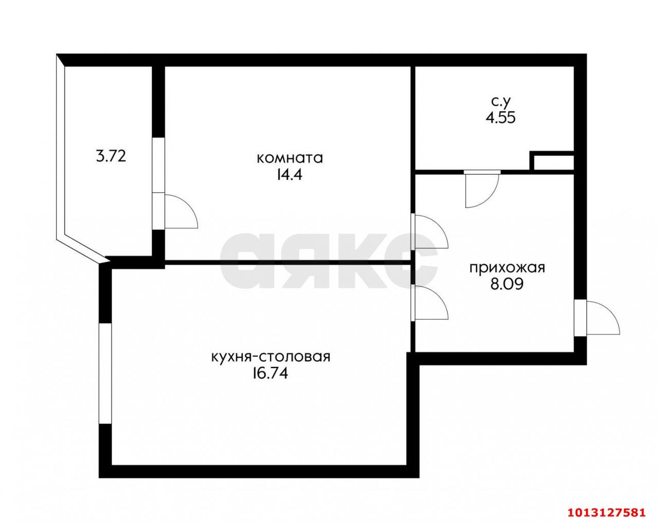 Фото №9: 1-комнатная квартира 43 м² - Краснодар, ЖК Урал, Карасунский внутригородской округ, Камвольно-суконный Комбинат, мкр. жилой комплекс Ural, ул. Уральская, 87/7