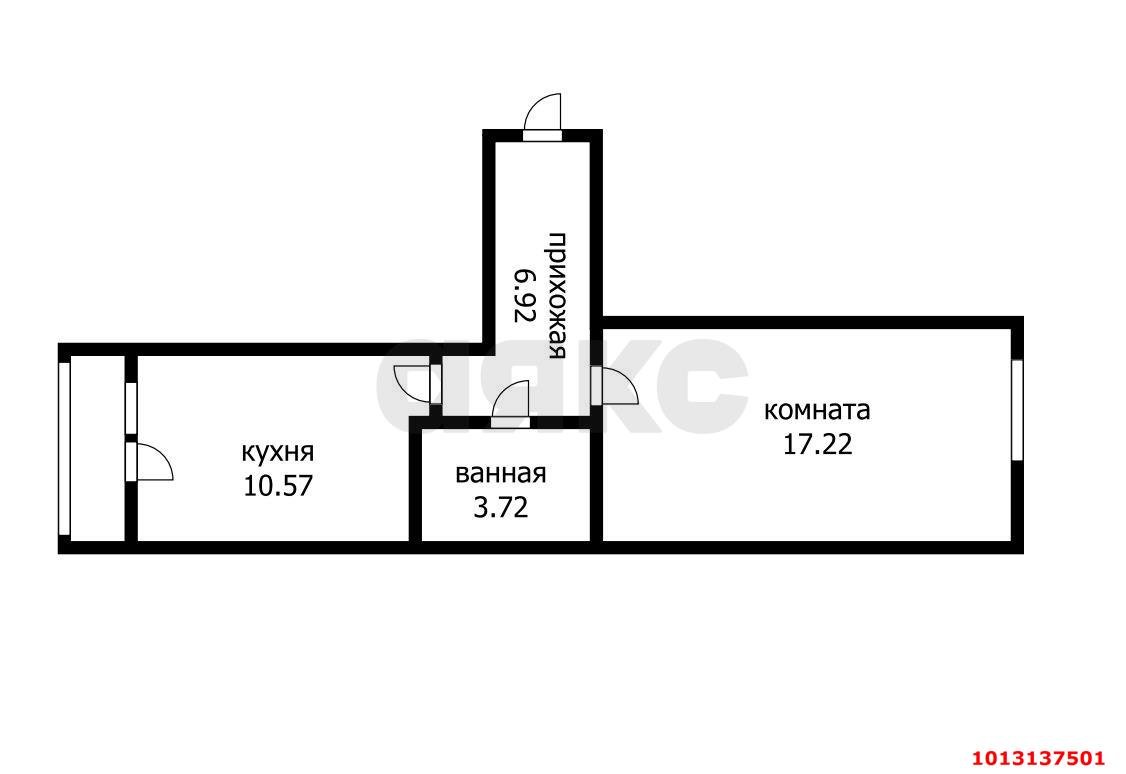 Фото №16: 1-комнатная квартира 41 м² - Краснодар, Музыкальный, ул. имени Сергея Есенина, 121