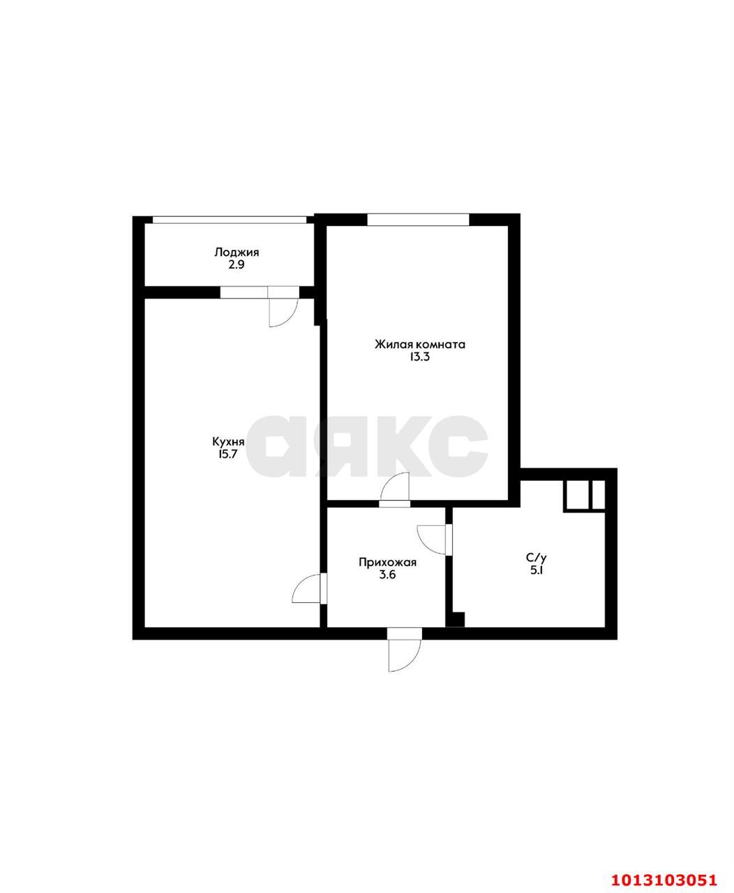 Фото №1: 1-комнатная квартира 40 м² - Краснодар, жилой комплекс Самолёт, ул. Западный Обход, 39/2