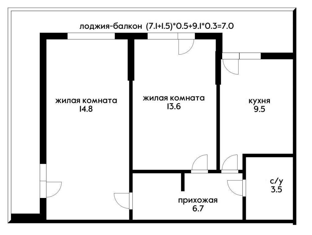 Фото №17: 2-комнатная квартира 74 м² - Краснодар, Прикубанский внутригородской округ, Калинино, Завод Радиоизмерительных Приборов, мкр. ЖК Акварели-2, ул. Тепличная, 62/1к5
