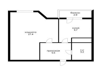 Фото №3: 1-комнатная квартира 50 м² - Краснодар, мкр. Прикубанский внутригородской округ, ул. Ивана Рослого, 18к1