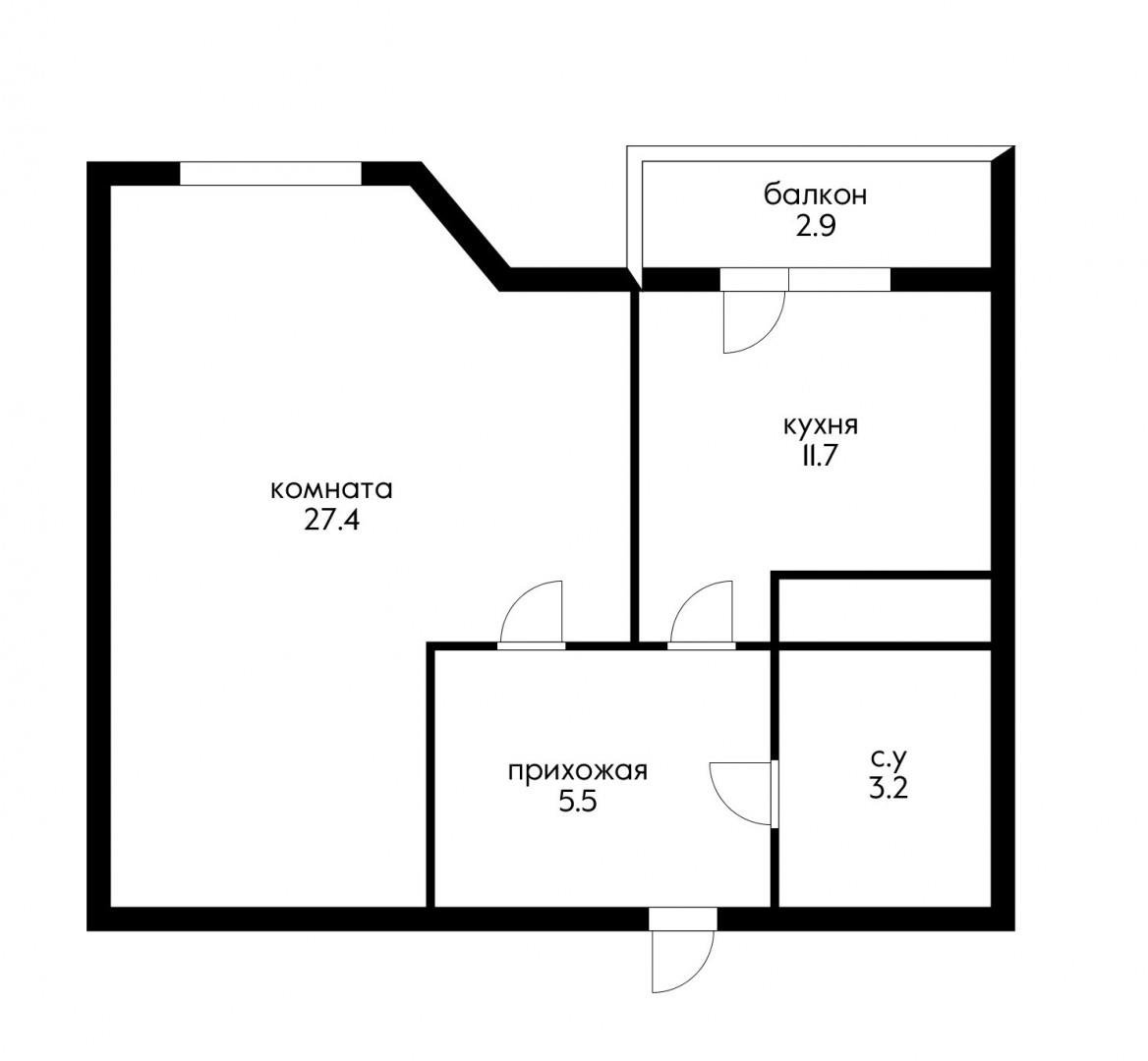 Фото №3: 1-комнатная квартира 50 м² - Краснодар, Завод Радиоизмерительных Приборов, Калинино, имени Петра Метальникова, жилой комплекс Жилой Квартал, мкр. Прикубанский внутригородской округ, ул. Ивана Рослого, 18к1