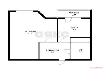 Фото №3: 1-комнатная квартира 50 м² - Краснодар, мкр. Прикубанский внутригородской округ, ул. Ивана Рослого, 18к1
