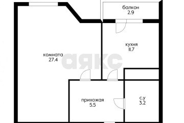 Фото №3: 1-комнатная квартира 50 м² - Краснодар, мкр. Прикубанский внутригородской округ, ул. Ивана Рослого, 18к1