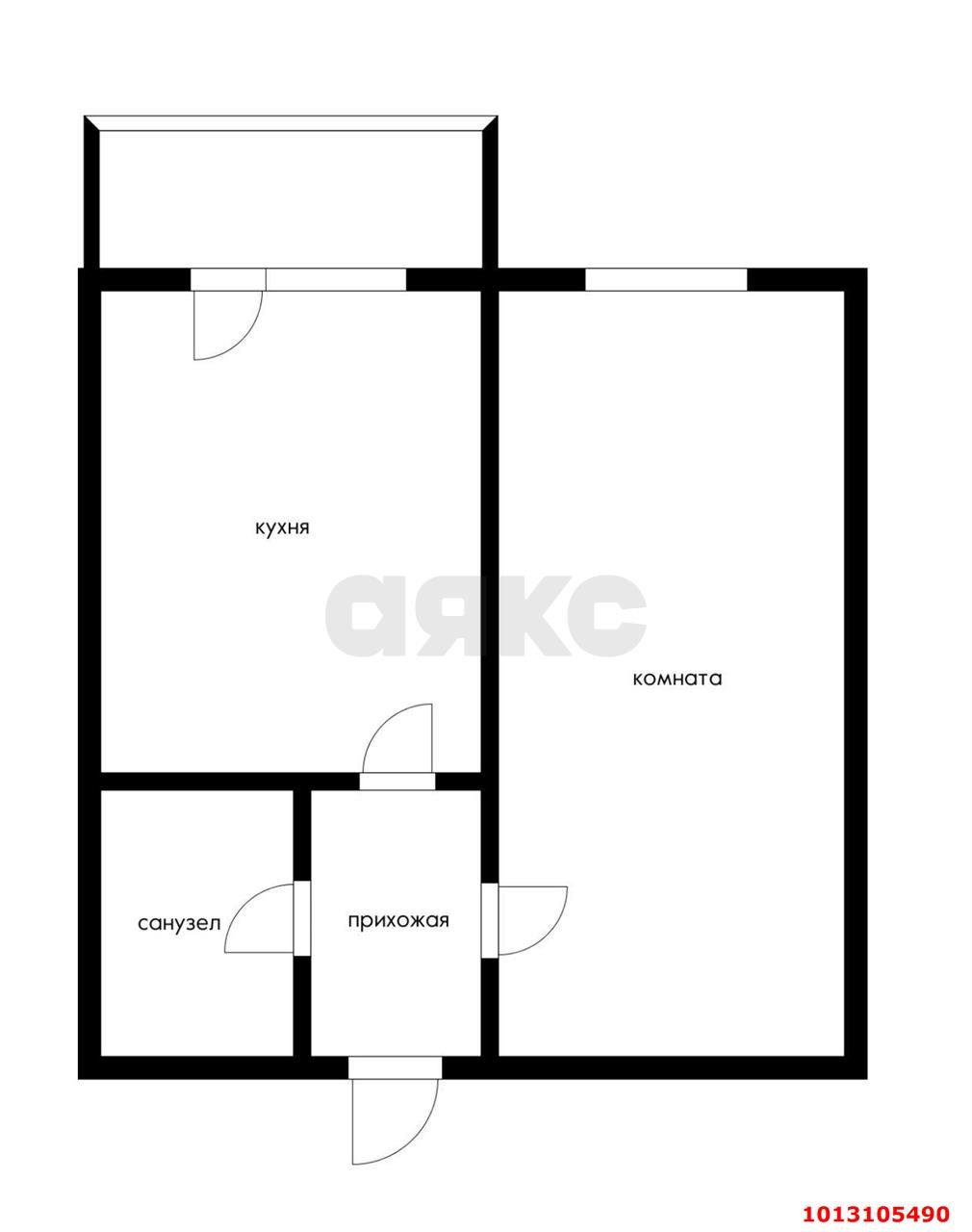 Фото №13: 1-комнатная квартира 35 м² - Новая Адыгея, жилой комплекс Мега, ул. Бжегокайская, 90/4