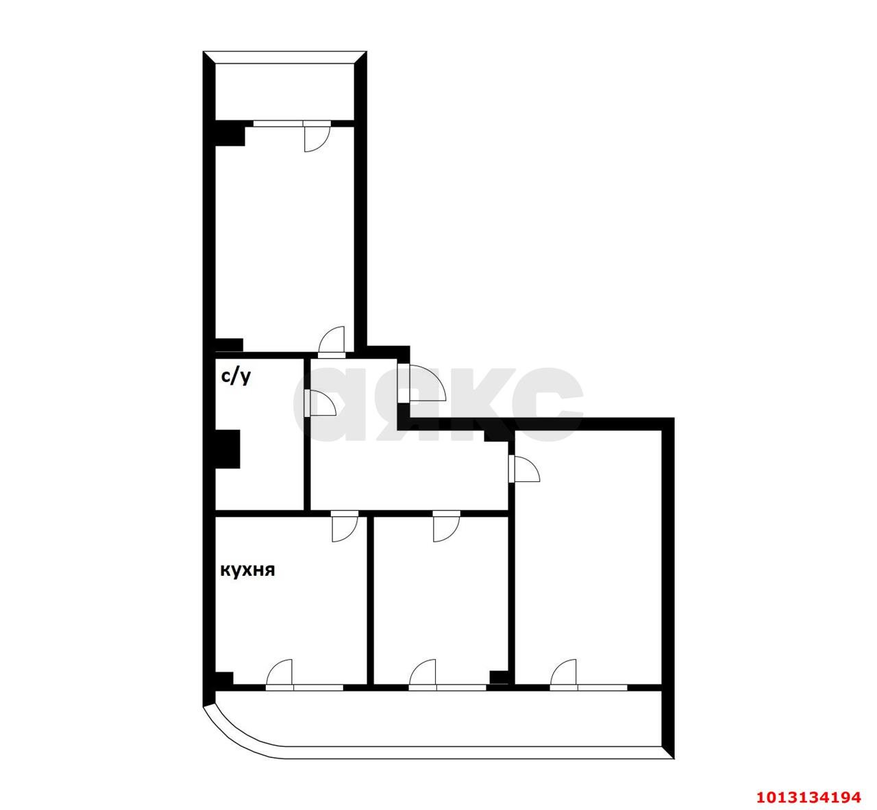 Фото №14: 3-комнатная квартира 71 м² - Южный, жилой комплекс Красноград, ул. Мира, 36Алит1