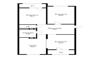 Фото №2: 3-комнатная квартира 71 м² - Краснодар, мкр. жилой комплекс Новелла, ул. Питерская, 40к1