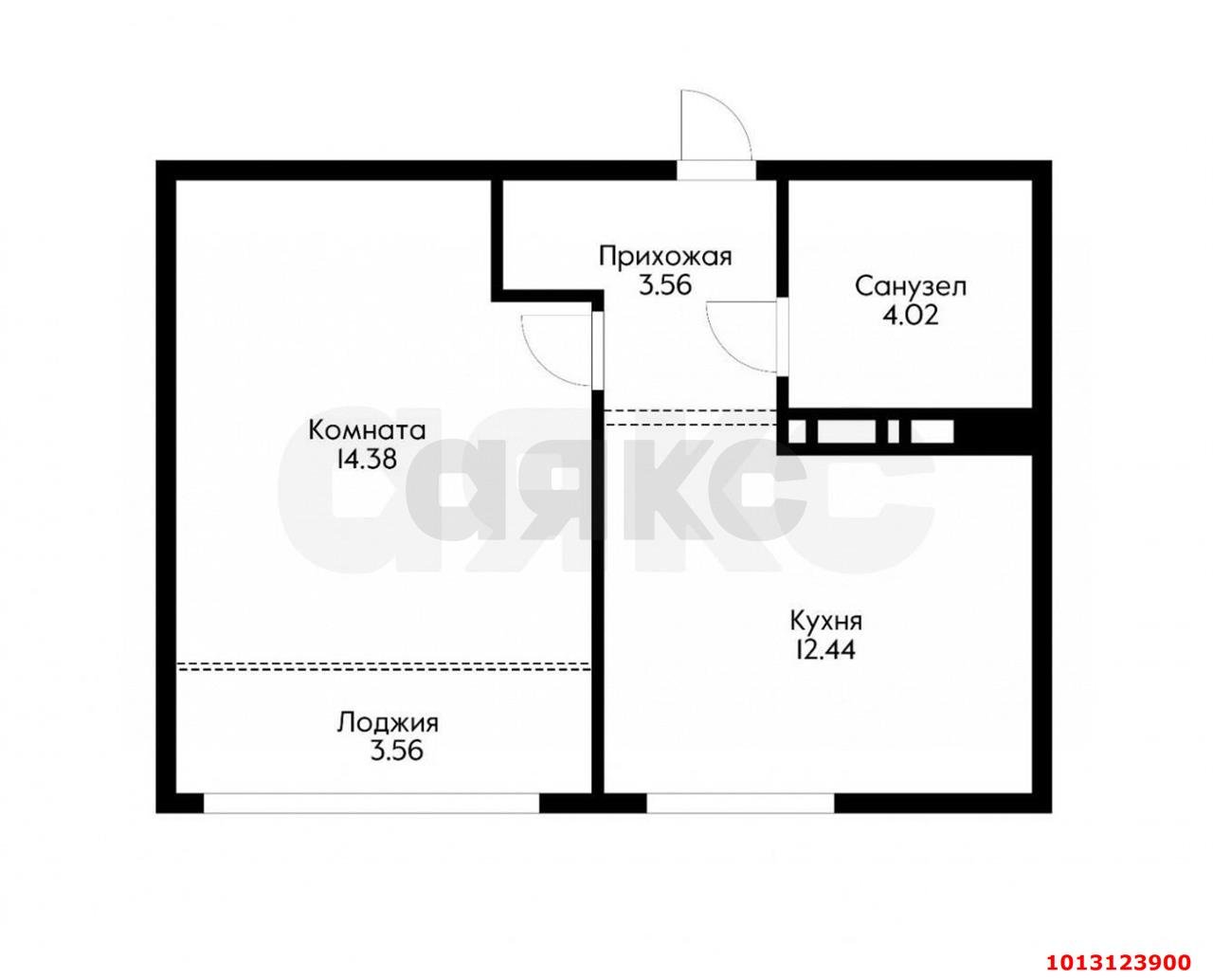 Фото №9: 1-комнатная квартира 38 м² - Краснодар, Центральный внутригородской округ, мкр. Черёмушки